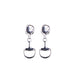 Hammered Silver Snaffle Earrings
