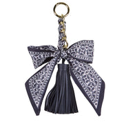 Black Bow Tassel Keychain