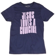 Girl's Jesus Loves A Cowgirl Tee Shirt