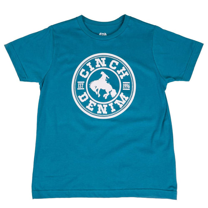 Boy's Teal Logo Tee Shirt