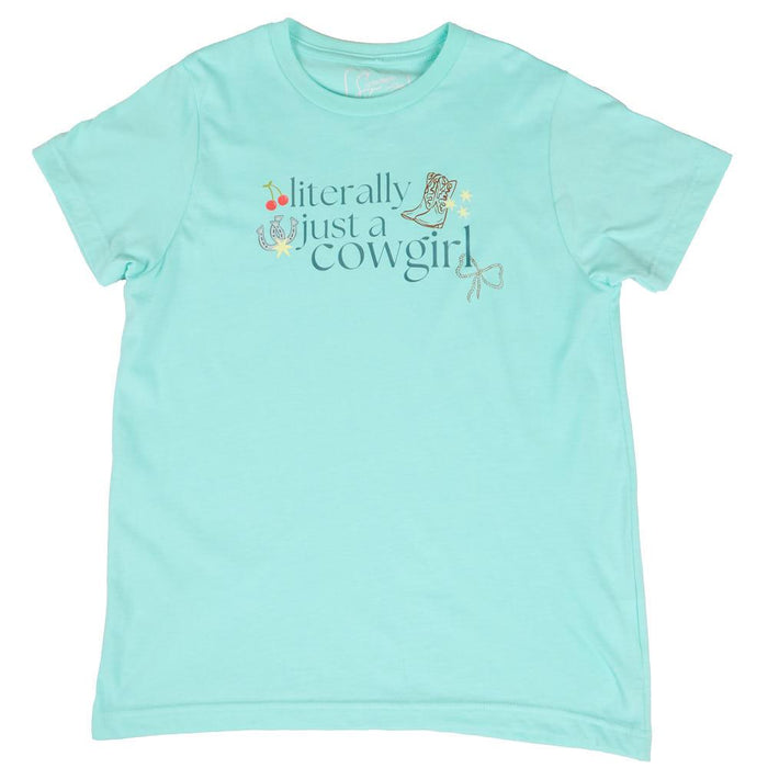 Girl's Literally Just A Cowgirl Tee Shirt
