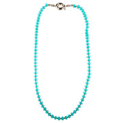 Gold & Turquoise Beaded Necklace