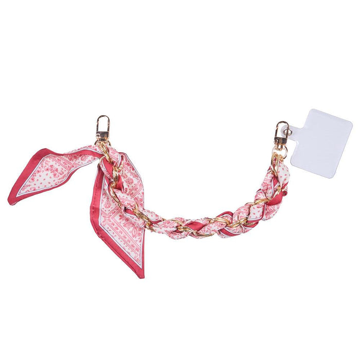 Red & Cream Twilly Strap