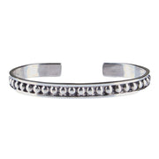 Sterling Thin Raised Dot Cuff