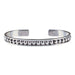 Sterling Thin Raised Dot Cuff