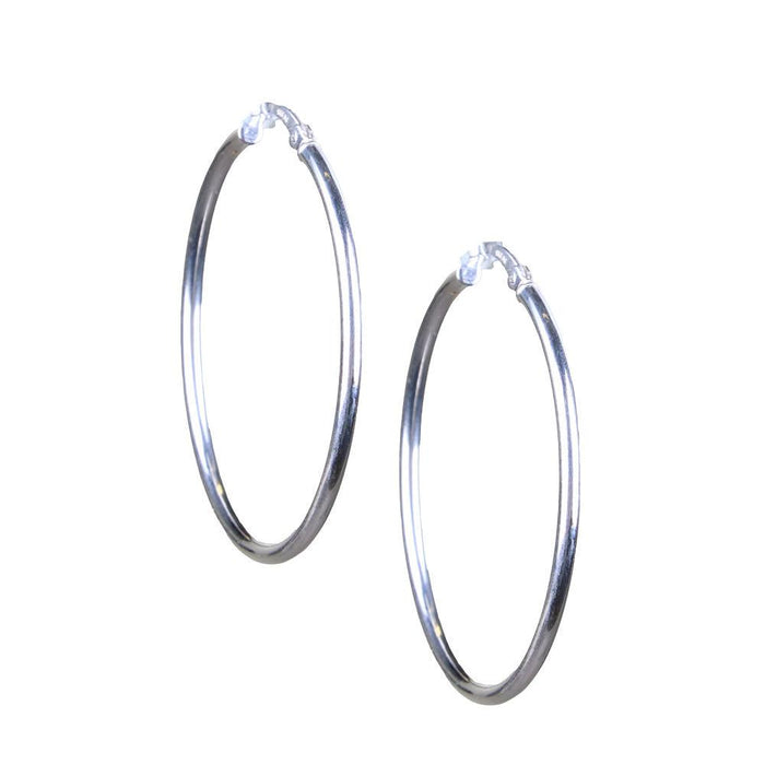 Sterling Medium Hoop Earrings