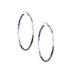 Sterling Carved Medium Hoop Earrings