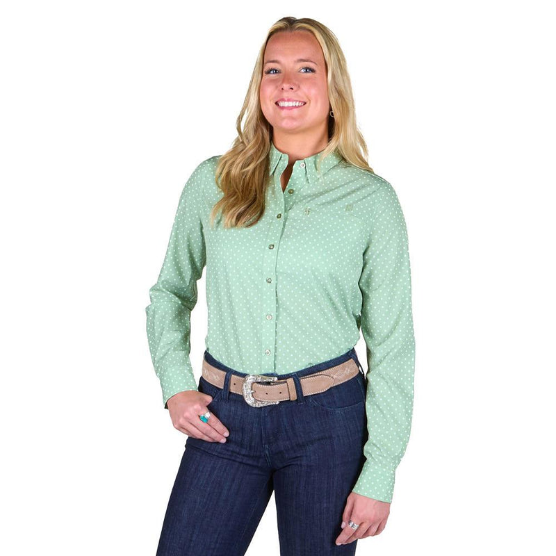 Women's Sagewood Dot Long Sleeve Shirt