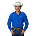 Men's Cobalt Blue Core Long Sleeve Snap Shirt
