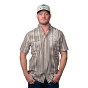 Men's Brown Wyatt Short Sleeve Snap Shirt