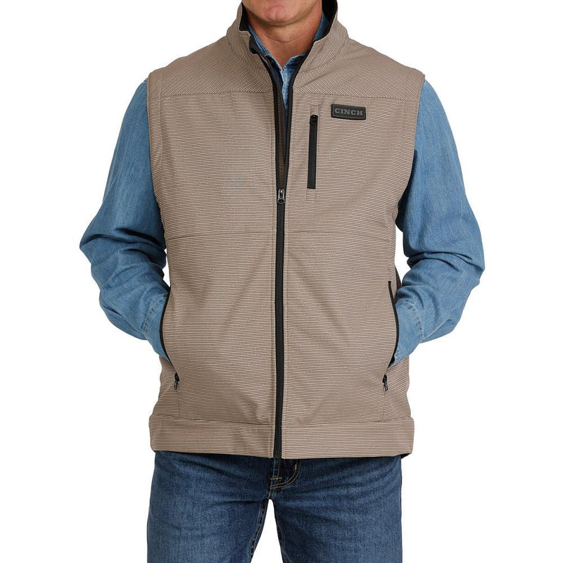 Men's Khaki Bonded Vest