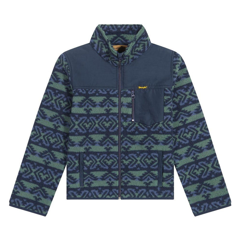 Boy's Hay Away Dark Forest Sherpa Zip Up