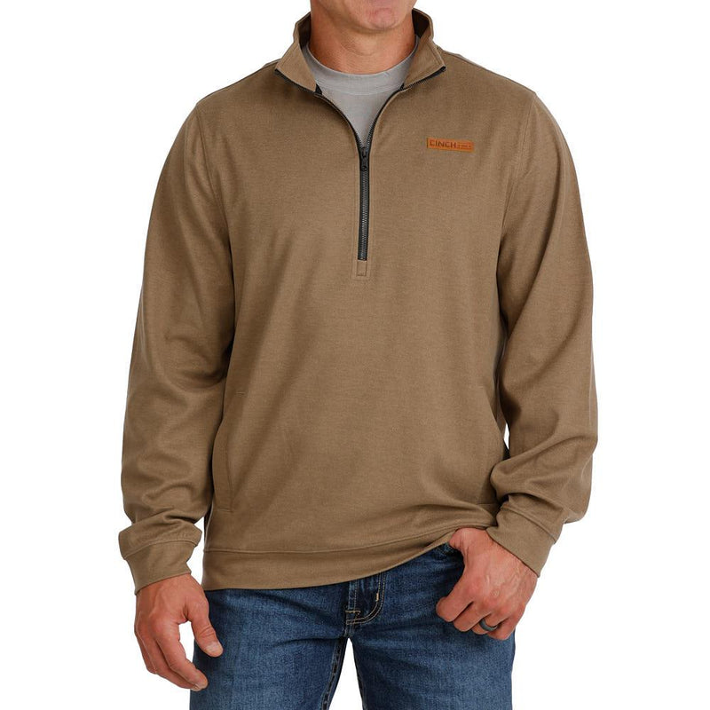 Men's Brown Zip Pullover