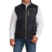 Men's Textured Navy Bonded Vest