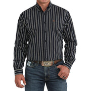 Men's Navy Striped Shirt