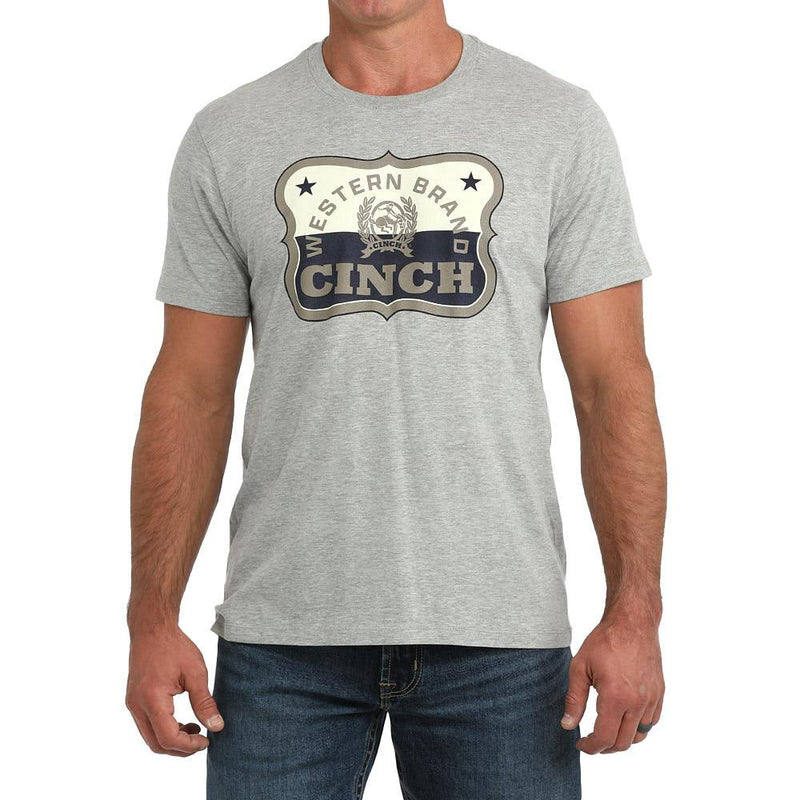 Men's Grey Western Brand Tee Shirt