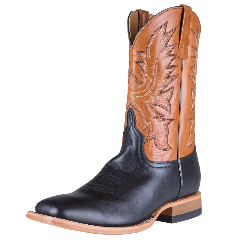 Men's Black Full Grain Vamp 11in Canuto Cinnamon Top