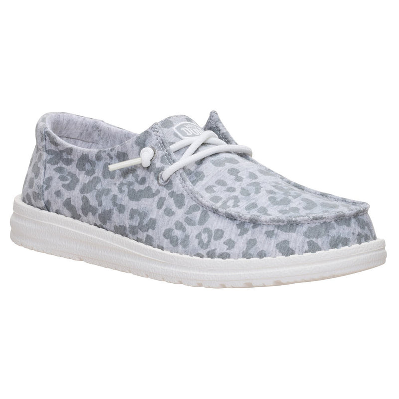 Women's Wendy Stretch Jersey Leopard Grey Casual