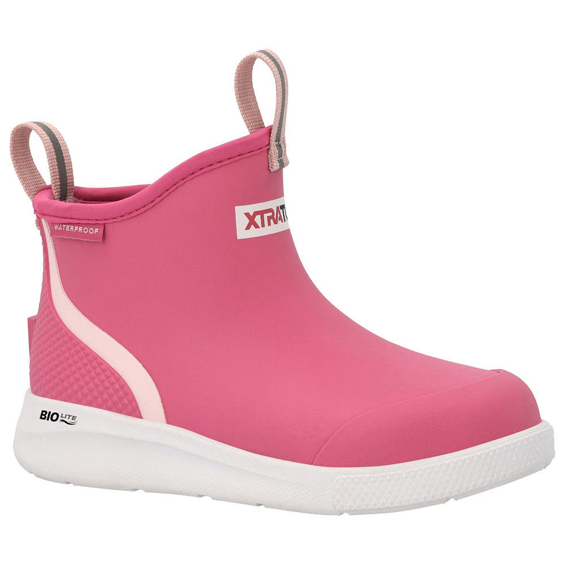 Kid's Hot Pink Ankle Deck Boot Sport