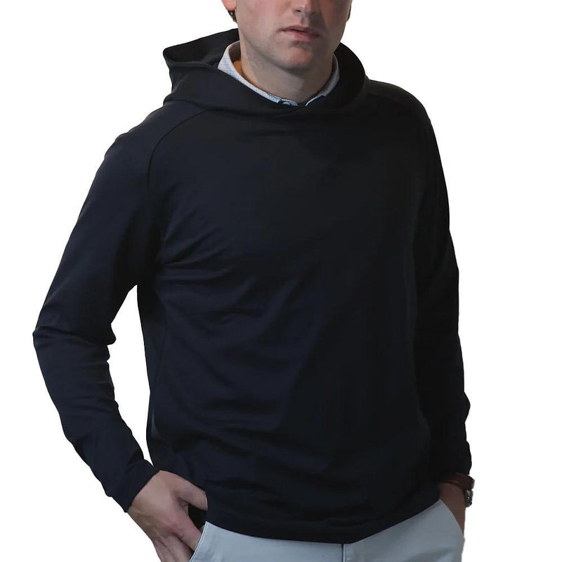 Men's Black Mid Weight Hoodie