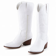 Womens White Nettie Boots