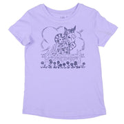 Girl's Lilac Cowgirl Tee Shirt