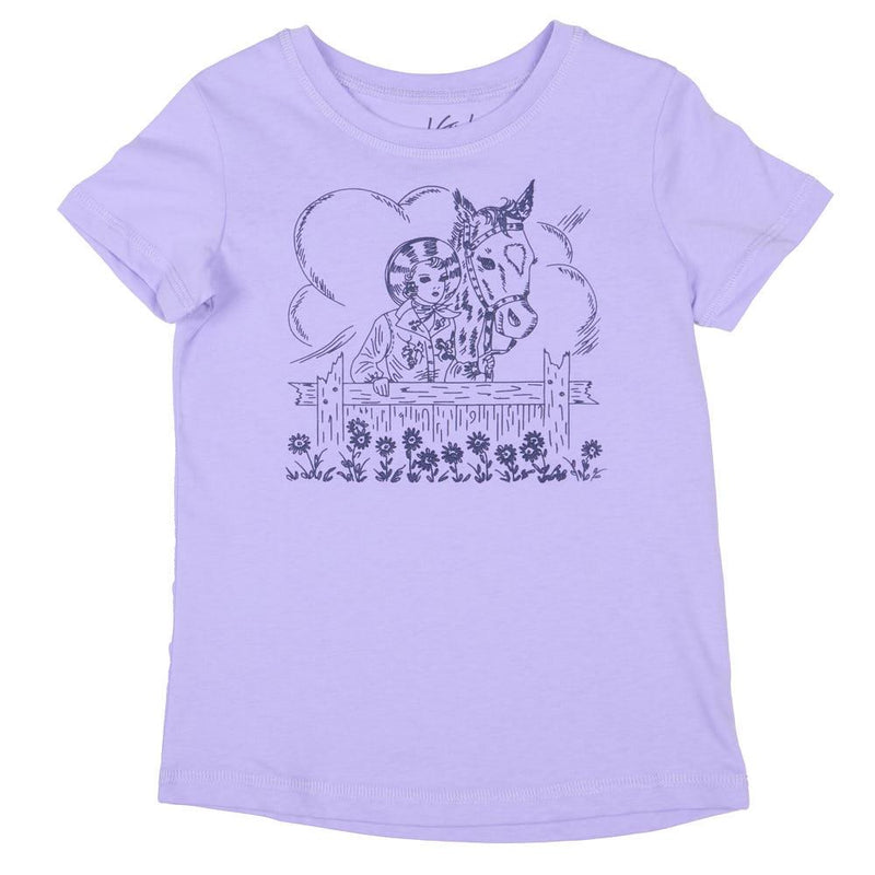 Girl's Lilac Cowgirl Tee Shirt