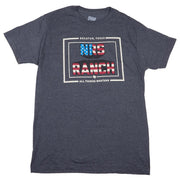 Ranch Black with Flag Logo Tee Shirt