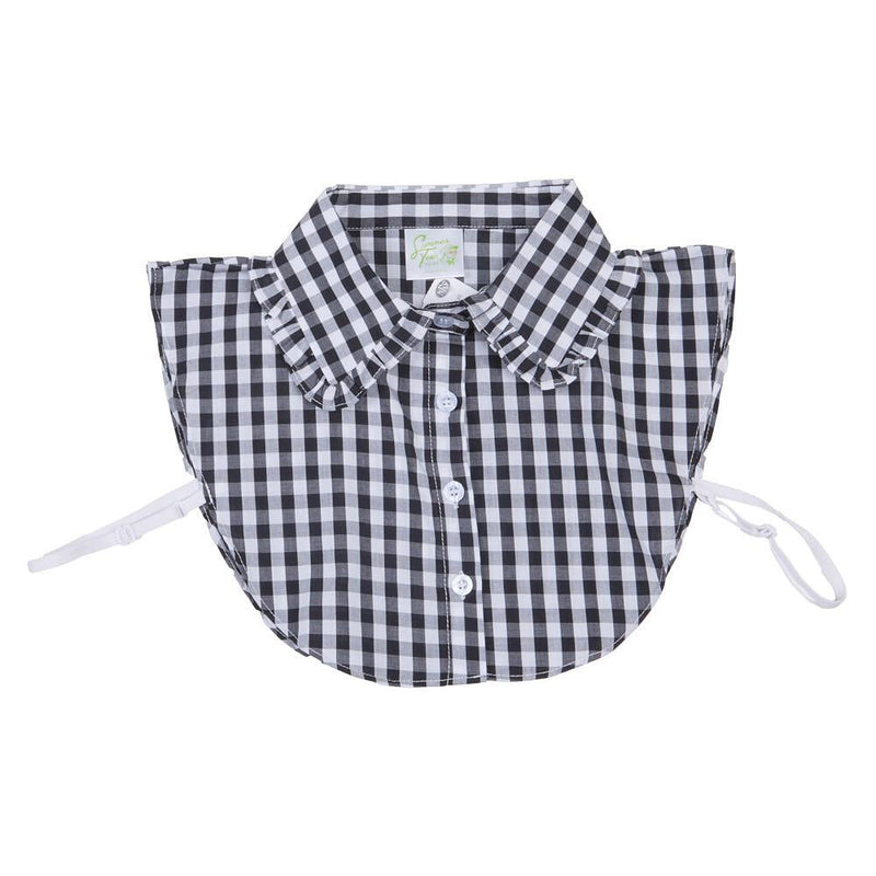 Black Gingham Corporate Collar