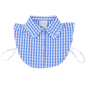 Royal Blue Gingham Corporate Collar