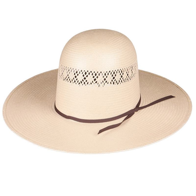 Drifter Taupe 4 1/4in Brim Open Crown Straw Hat
