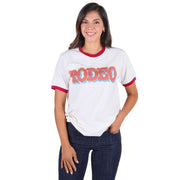 Women's Retro Rodeo Ringer Tee Shirt