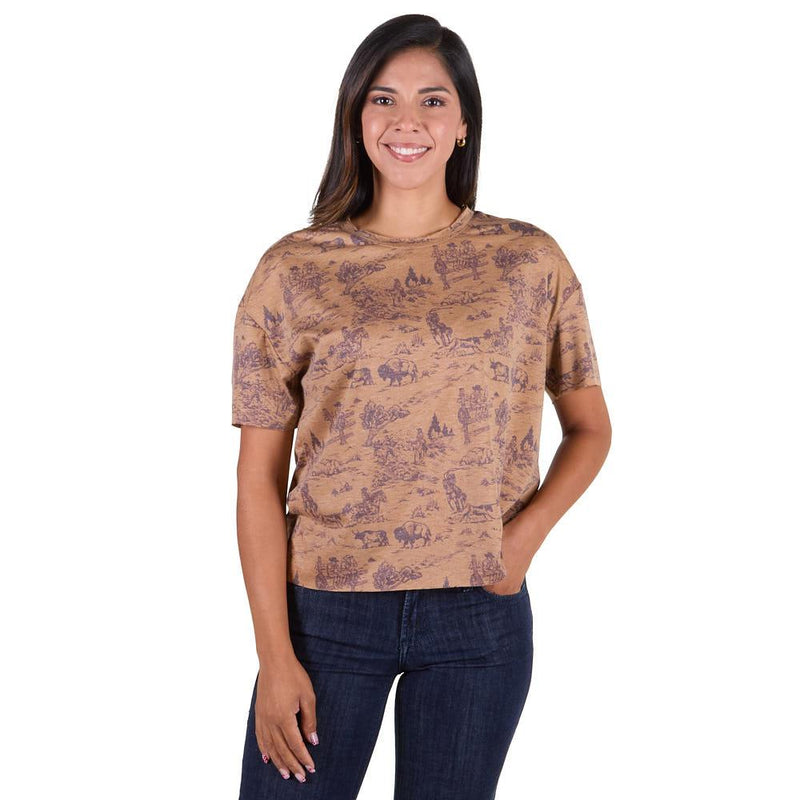 Women's Cowboy Buffalo Tee Shirt