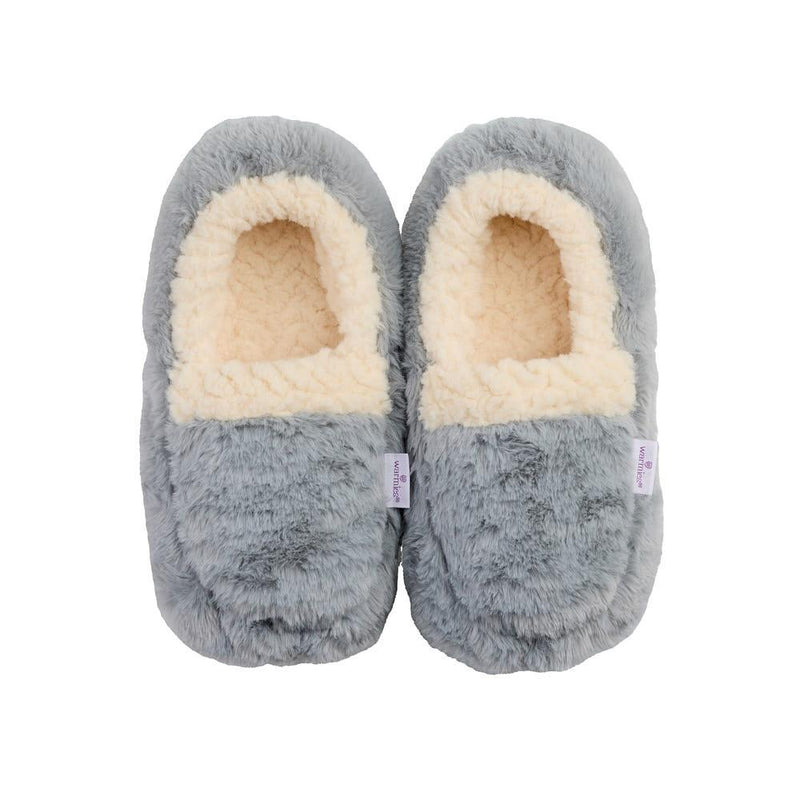 Grey Sherpa Slippers