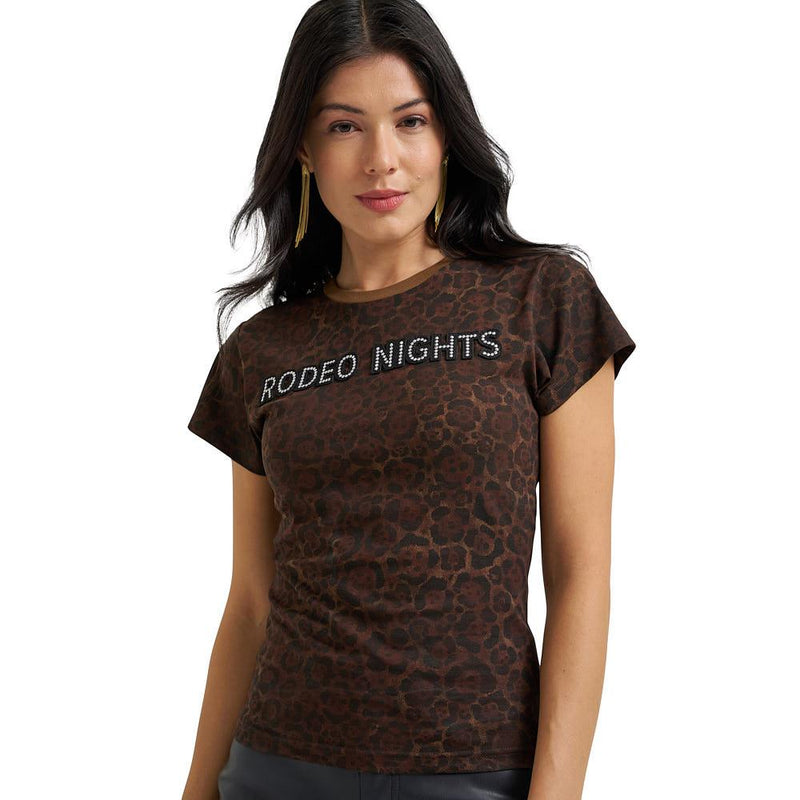 Lainey Wilson Leopard Rodeo Nights Tee Shirt