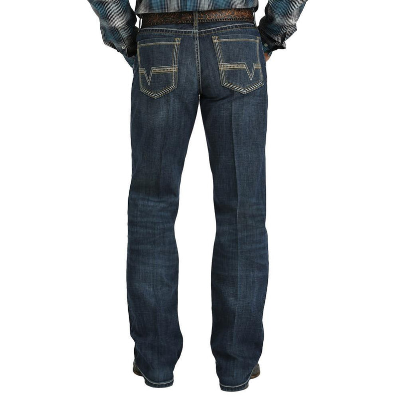 Men's Grant Performance Brown Stitch Jeans