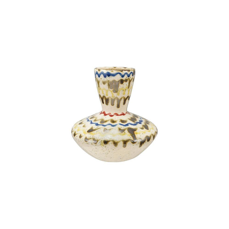 Hand Painted Stoneware Vase