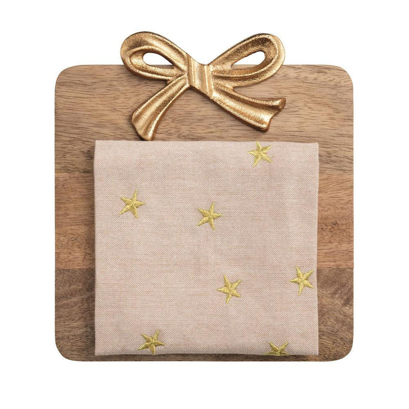 Gold Bow Square Board Set
