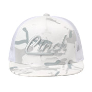 Men's White Camo Logo Cap