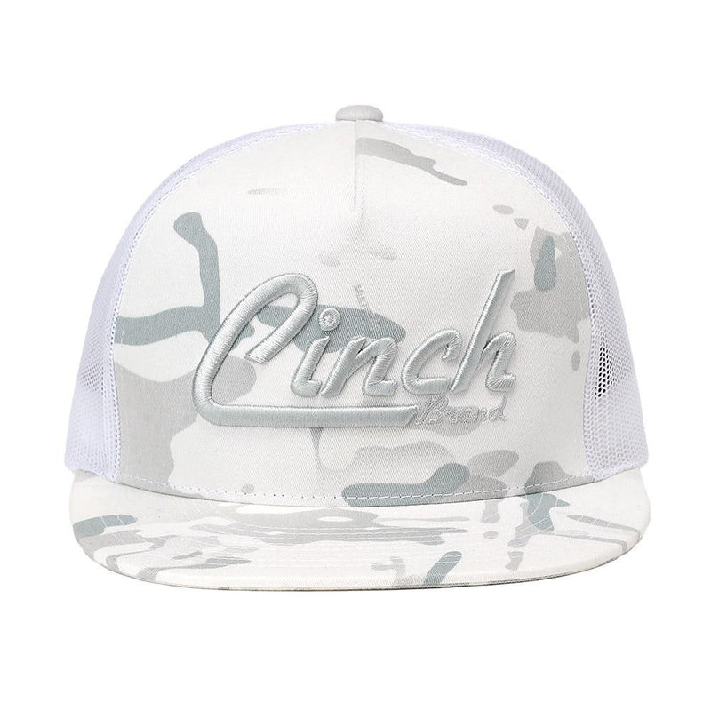 Men's White Camo Logo Cap