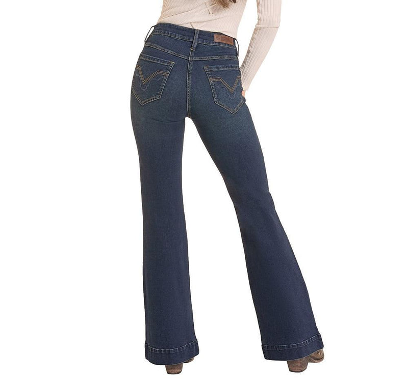 Women's Sculpted Dark Wash Trouser