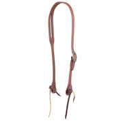 5/8in Indian Tan Oiled Floral Cart Buckle Slot Ear Headstall