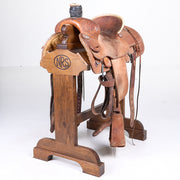 Used 14.5 in 1/8 Floral Tooled Team Roper