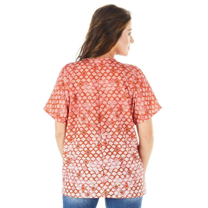 True Blue Ethyl Women's Red Print Top