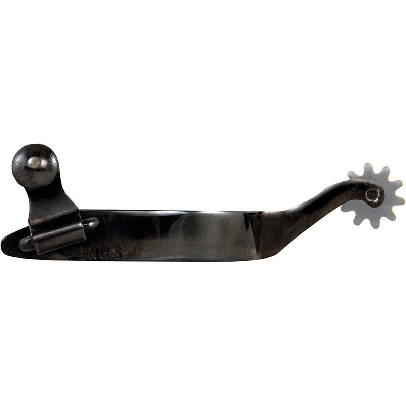3/4in Black Gooseneck Spurs