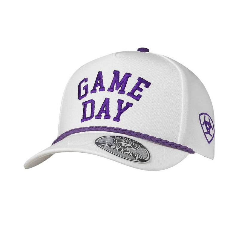 Purple & White Game Day Cap