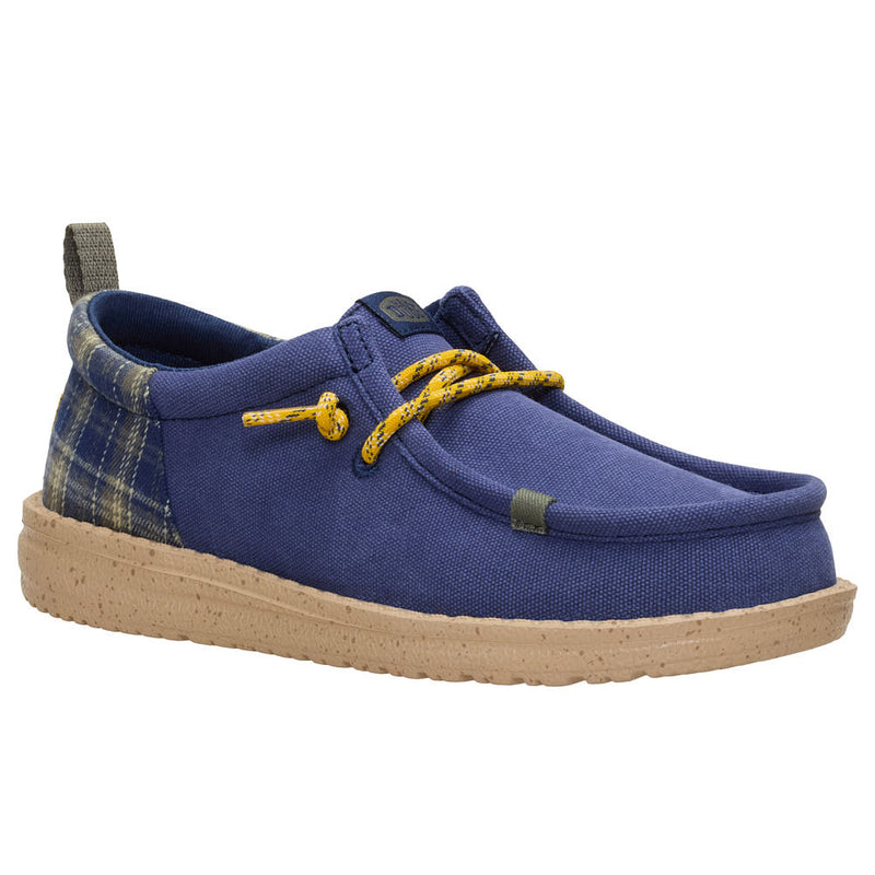 Kid's Wally Funk Navy Plaid