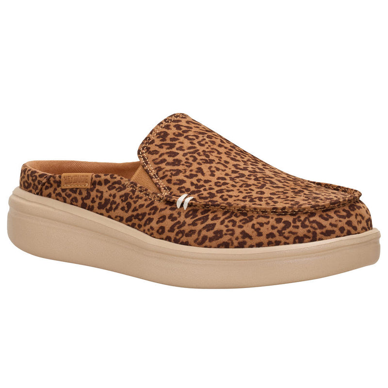 Women's Aspen Slip Tan Leopard Casual