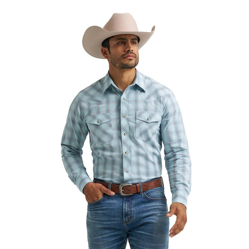 Men's 20X Advanced Comfort Blue Plaid Shirt