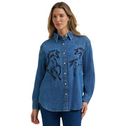 Women's Midnight Horse Snap Shirt